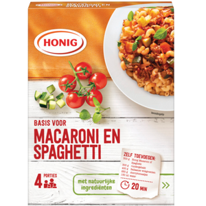 Mélange de macaronis et de spaghettis