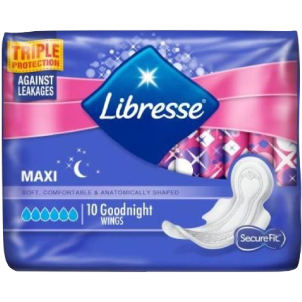 Libresse best sale goodnight maxi